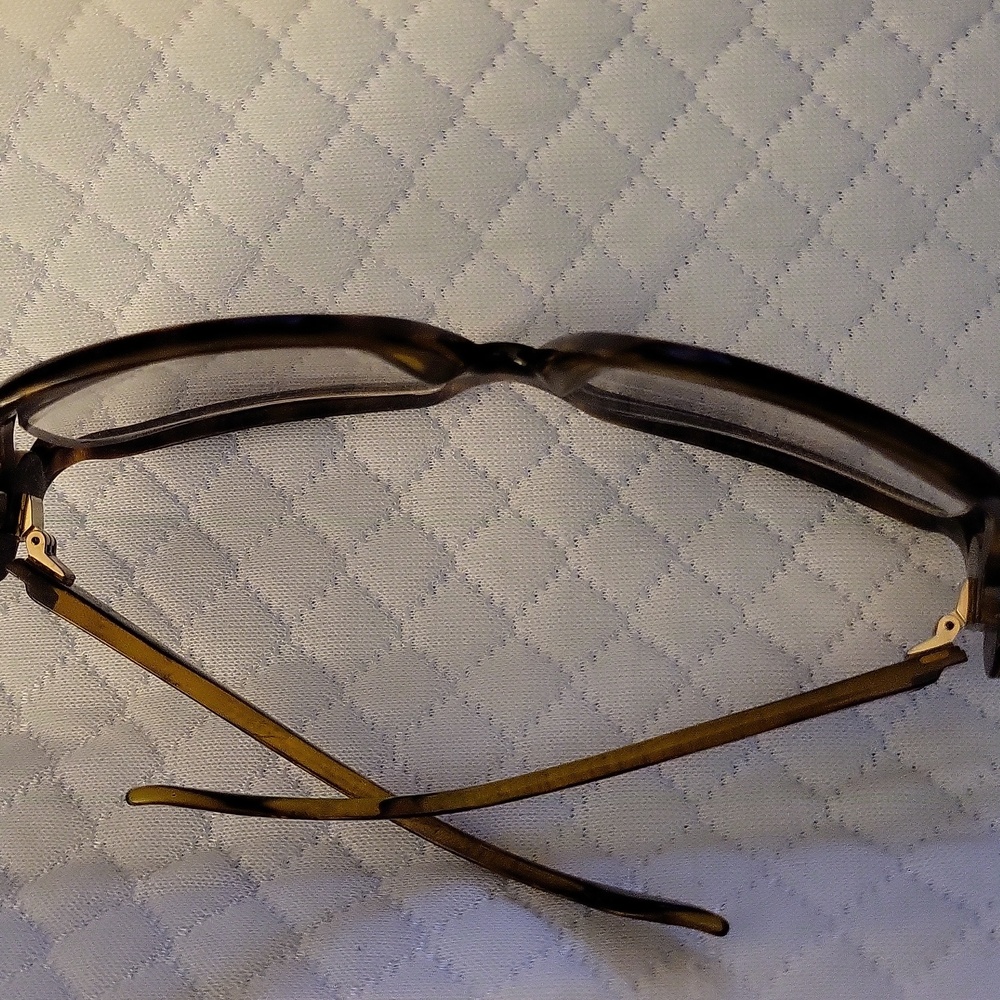 Gucci Black Tortoiseshell Crystal GG Logo Womens Glasses FRAMES ONLY - Picture 12 of 12